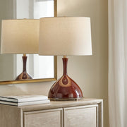 Uttermost Colette Rich Burgundy Table Lamp