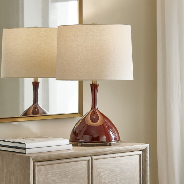 Uttermost Colette Rich Burgundy Table Lamp