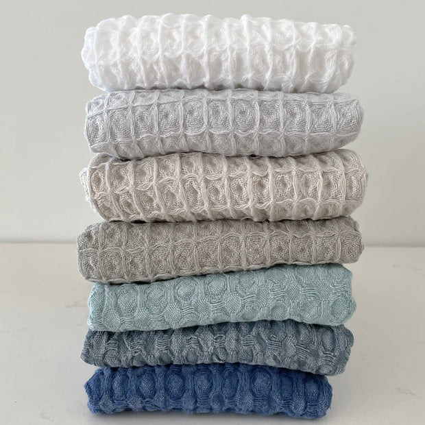 Anaya Home Turkish Cotton Waffle Weave Hand Towels Set of 2