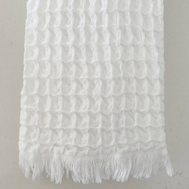 Anaya Home Turkish Cotton Waffle Weave Hand Towels Set of 2