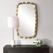 Casa Bella Living Iron Framed Gold Leaf Mirror