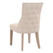 Essentials For Living Lourdes Dining Chair ~ Performance Bisque French Linen With Natural Gray Ash Frame