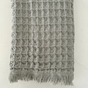 Anaya Home Turkish Cotton Waffle Weave Hand Towels Set of 2