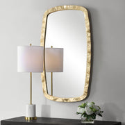 Casa Bella Living Iron Framed Gold Leaf Mirror