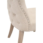 Essentials For Living Lourdes Dining Chair ~ Performance Bisque French Linen With Natural Gray Ash Frame
