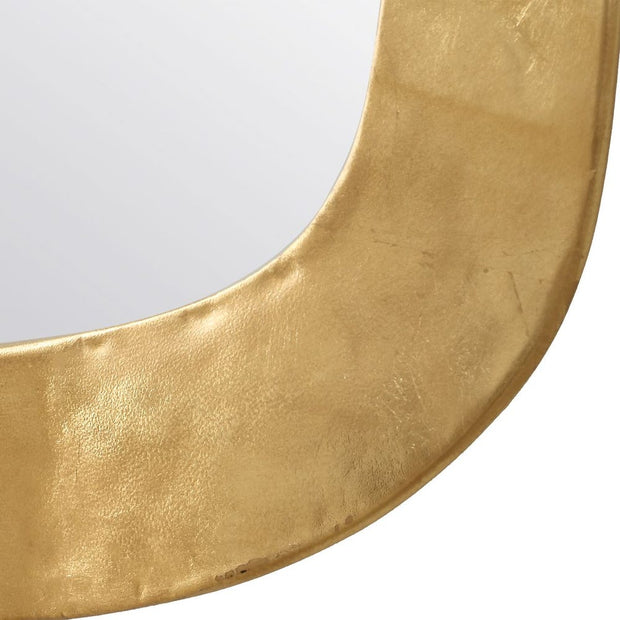 Casa Bella Living Iron Framed Gold Leaf Mirror