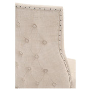 Essentials For Living Lourdes Dining Chair ~ Performance Bisque French Linen With Natural Gray Ash Frame