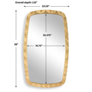 Casa Bella Living Iron Framed Gold Leaf Mirror