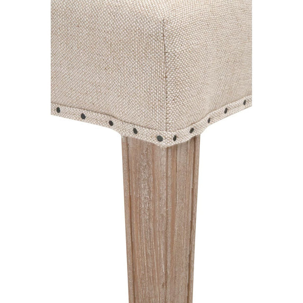 Essentials For Living Lourdes Dining Chair ~ Performance Bisque French Linen With Natural Gray Ash Frame