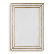 Casa Bella Living Metallic Gold Thin Framing Strips Mirror