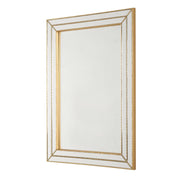 Casa Bella Living Metallic Gold Thin Framing Strips Mirror
