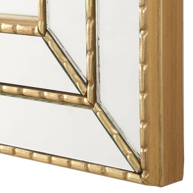 Casa Bella Living Metallic Gold Thin Framing Strips Mirror