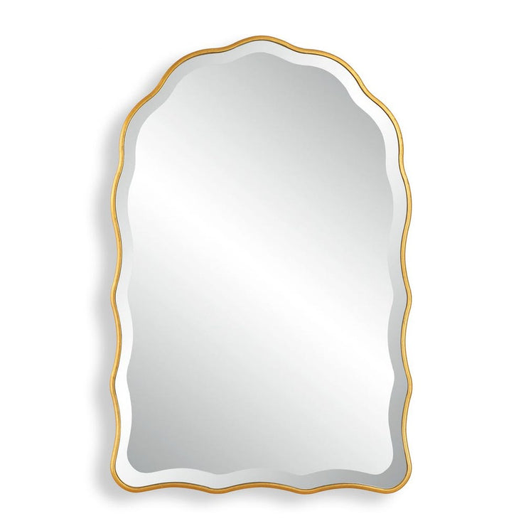 Casa Bella Living Gold Leaf Scalloped Arch Mirror