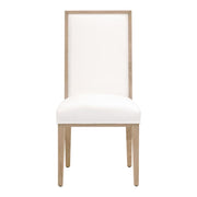 Essentials For Living Martin Dining Chair ~ LiveSmart Peyton-Pearl With Light Honey Oak Frame