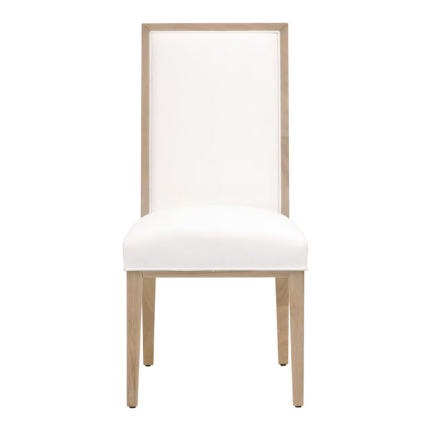 Essentials For Living Martin Dining Chair ~ LiveSmart Peyton-Pearl With Light Honey Oak Frame