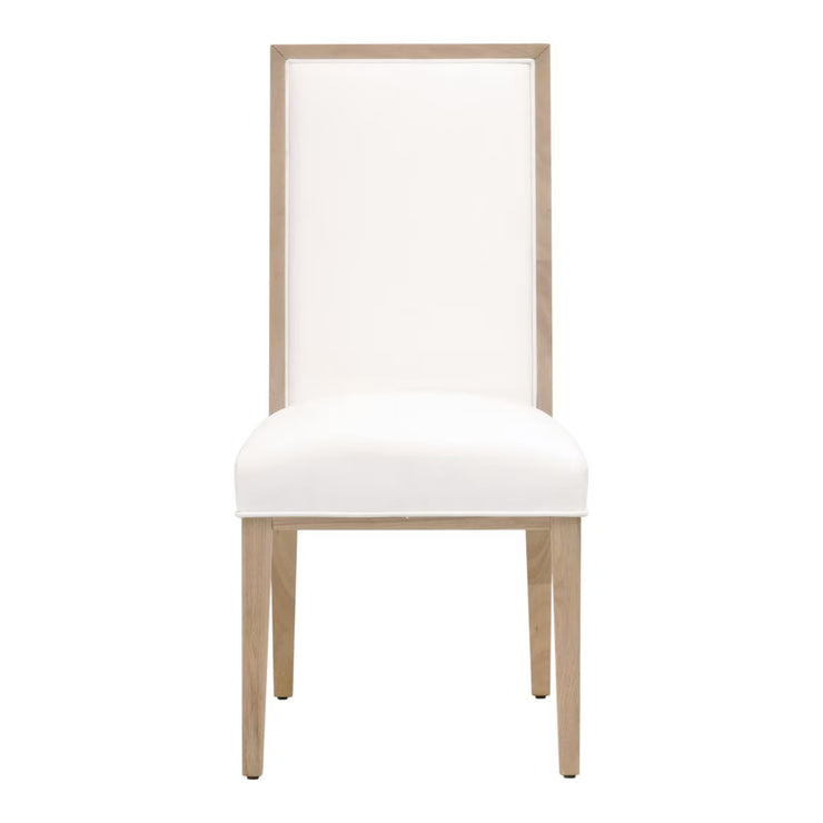 Essentials For Living Martin Dining Chair ~ LiveSmart Peyton-Pearl With Light Honey Oak Frame
