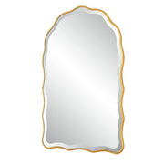 Casa Bella Living Gold Leaf Scalloped Arch Mirror