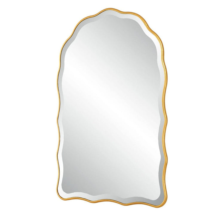 Casa Bella Living Gold Leaf Scalloped Arch Mirror