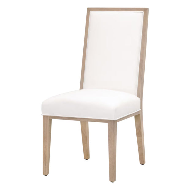 Essentials For Living Martin Dining Chair ~ LiveSmart Peyton-Pearl With Light Honey Oak Frame