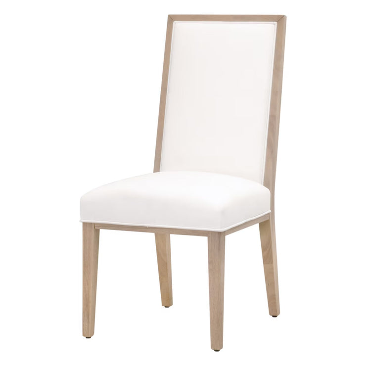 Essentials For Living Martin Dining Chair ~ LiveSmart Peyton-Pearl With Light Honey Oak Frame