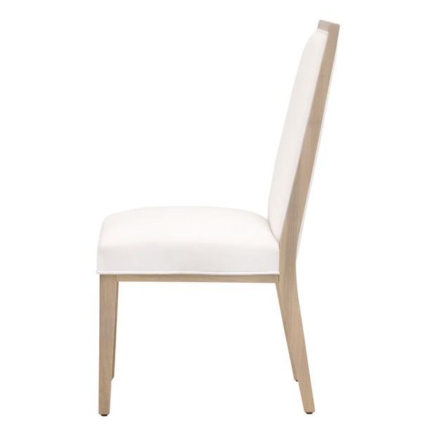 Essentials For Living Martin Dining Chair ~ LiveSmart Peyton-Pearl With Light Honey Oak Frame