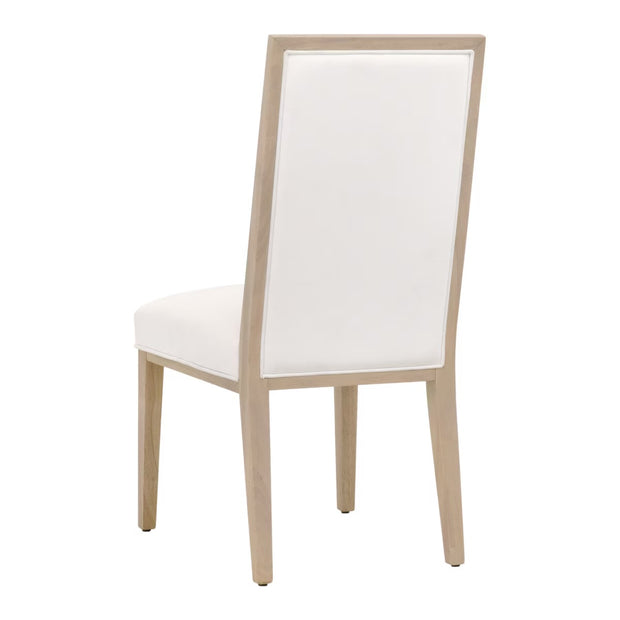 Essentials For Living Martin Dining Chair ~ LiveSmart Peyton-Pearl With Light Honey Oak Frame