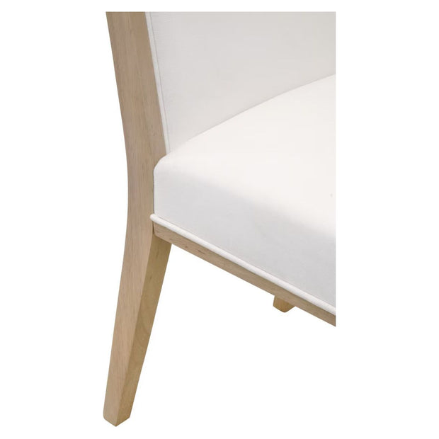 Essentials For Living Martin Dining Chair ~ LiveSmart Peyton-Pearl With Light Honey Oak Frame