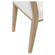 Essentials For Living Martin Dining Chair ~ LiveSmart Peyton-Pearl With Light Honey Oak Frame