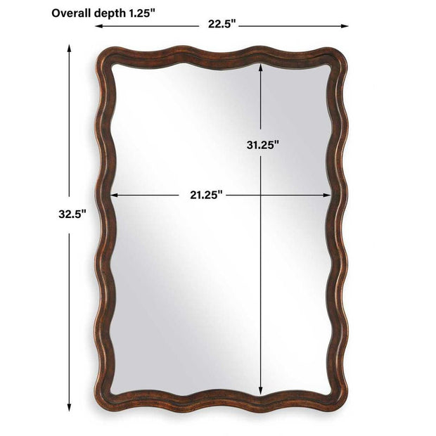 Casa Bella Living Vintage Bronze And Gold Mirror