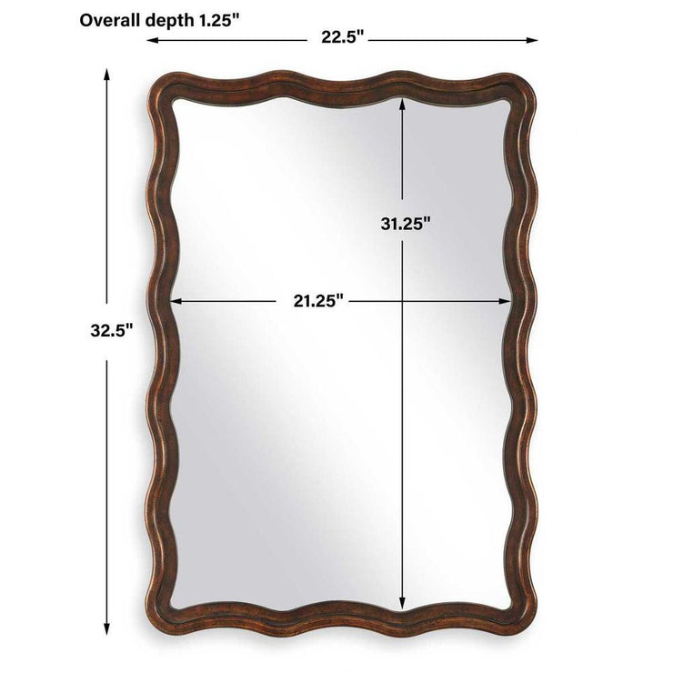 Casa Bella Living Vintage Bronze And Gold Mirror