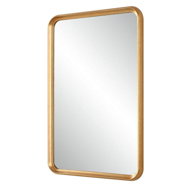 Casa Bella Living Gold Leaf Rounded Corners Mirror