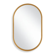 Casa Bella Living Brushed Gold Oval Shaped Mirror