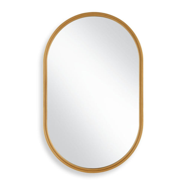 Casa Bella Living Brushed Gold Oval Shaped Mirror