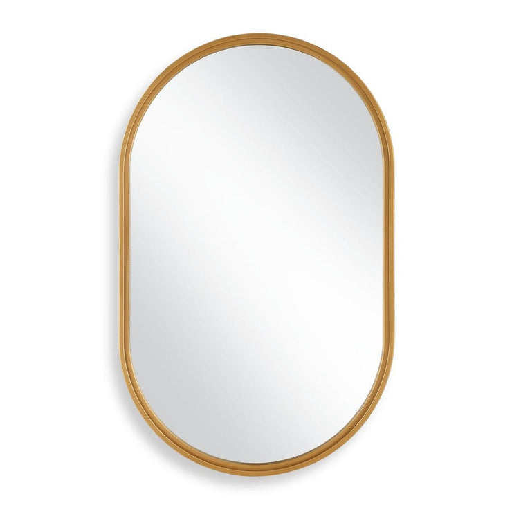 Casa Bella Living Brushed Gold Oval Shaped Mirror