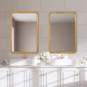 Casa Bella Living Gold Leaf Modern Mirror
