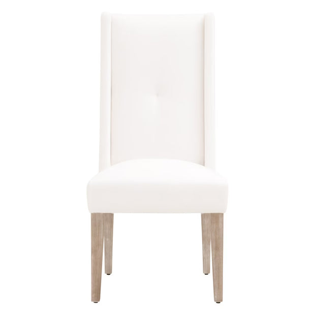 Essentials For Living Morgan Dining Chair ~ LiveSmart Peyton-Pearl With Natural Gray Frame