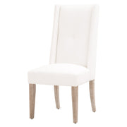Essentials For Living Morgan Dining Chair ~ LiveSmart Peyton-Pearl With Natural Gray Frame