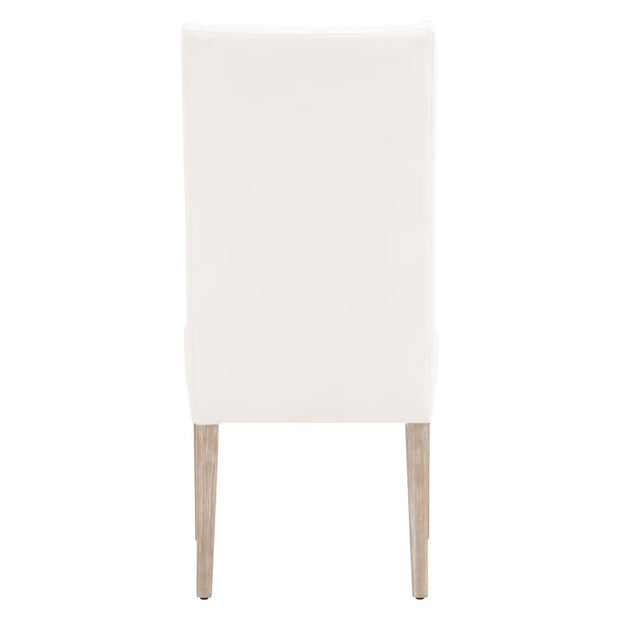 Essentials For Living Morgan Dining Chair ~ LiveSmart Peyton-Pearl With Natural Gray Frame