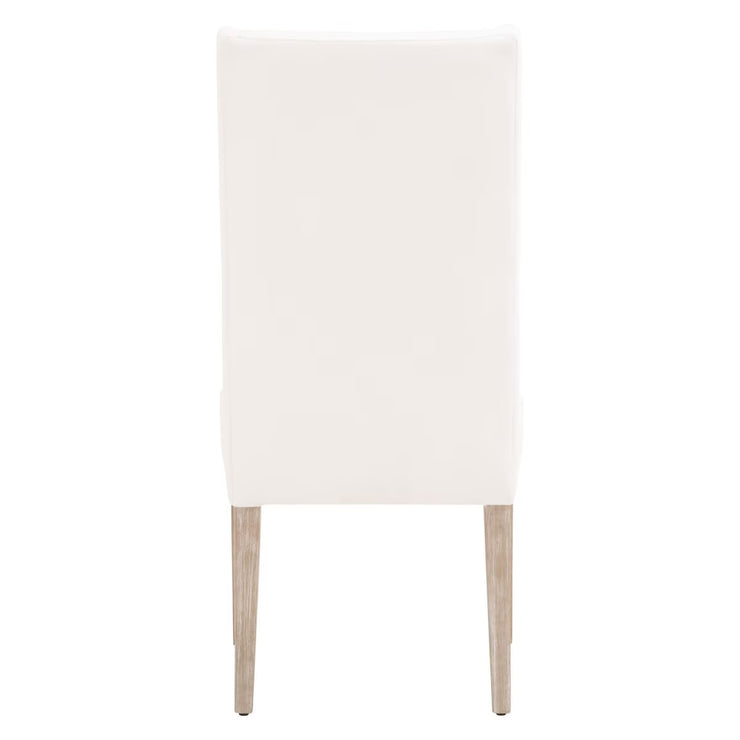 Essentials For Living Morgan Dining Chair ~ LiveSmart Peyton-Pearl With Natural Gray Frame