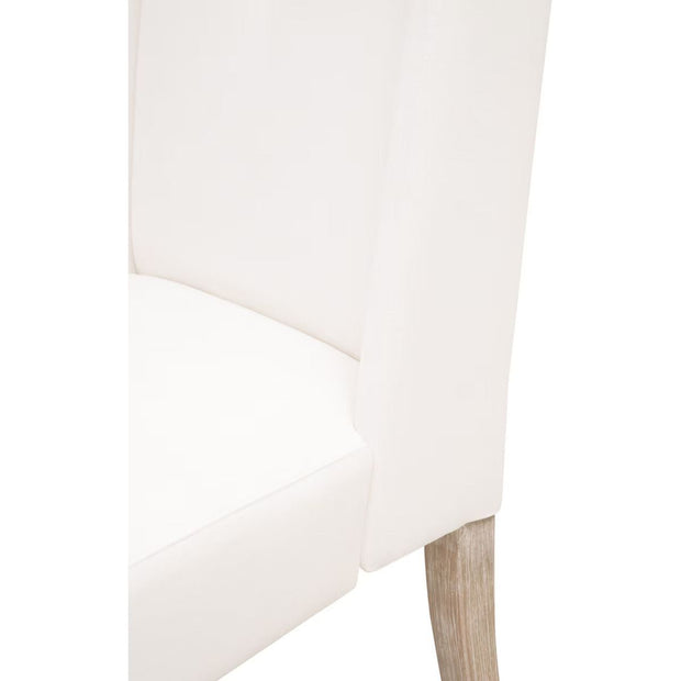Essentials For Living Morgan Dining Chair ~ LiveSmart Peyton-Pearl With Natural Gray Frame