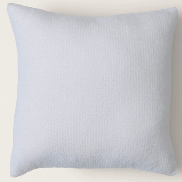 Barefoot Dreams CozyChic Lite White Ribbed Pillow With Insert 18x18