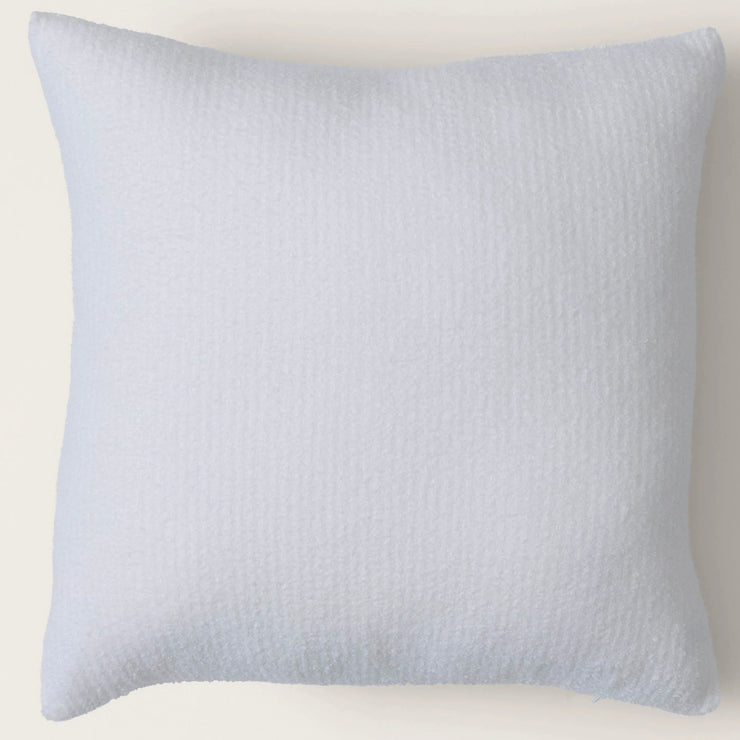 Barefoot Dreams CozyChic Lite White Ribbed Pillow With Insert 18x18