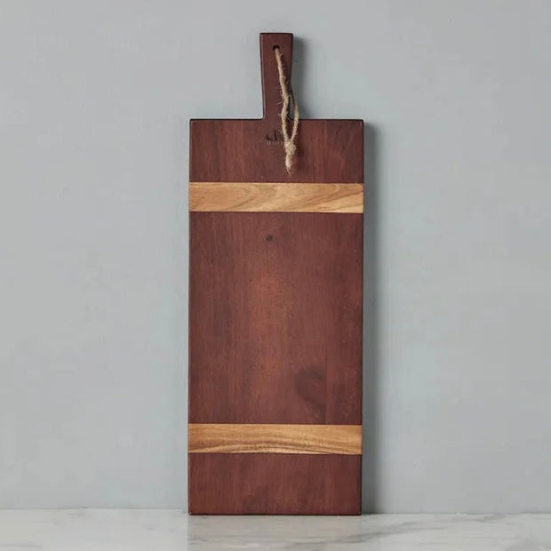 etúHOME Saddle Acacia Wood Rectangle Charcuterie Board ~ Small