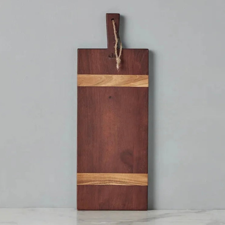 etúHOME Saddle Acacia Wood Rectangle Charcuterie Board ~ Small