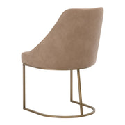 Essentials For Living Parissa Dining Chair ~ Ivanhoe Toast With Brushed Gold Frame