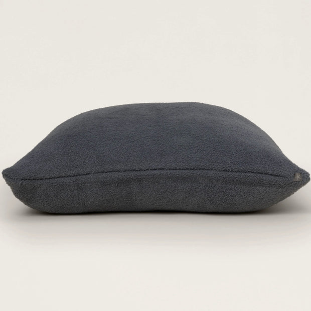 Barefoot Dreams CozyChic Lite Dove Gray Ribbed Pillow With Insert 18x18