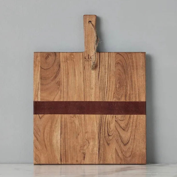 etúHOME Natural Acacia Wood Rectangle Charcuterie Board ~ Extra Small