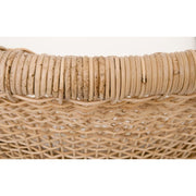 Essentials For Living Seaside Dining Chair ~ Natural Rattan, LiveSmart Peyton-Pearl With Natural Gray Mahogany Frame