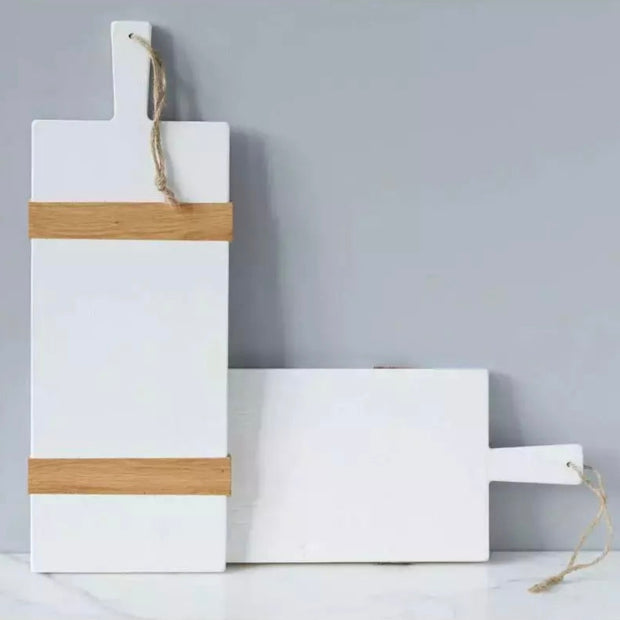 etúHOME White Rectangle Mod Small Charcuterie Board