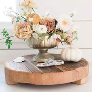 etúHOME Classic Medium Round Reclaimed Wood Trivet